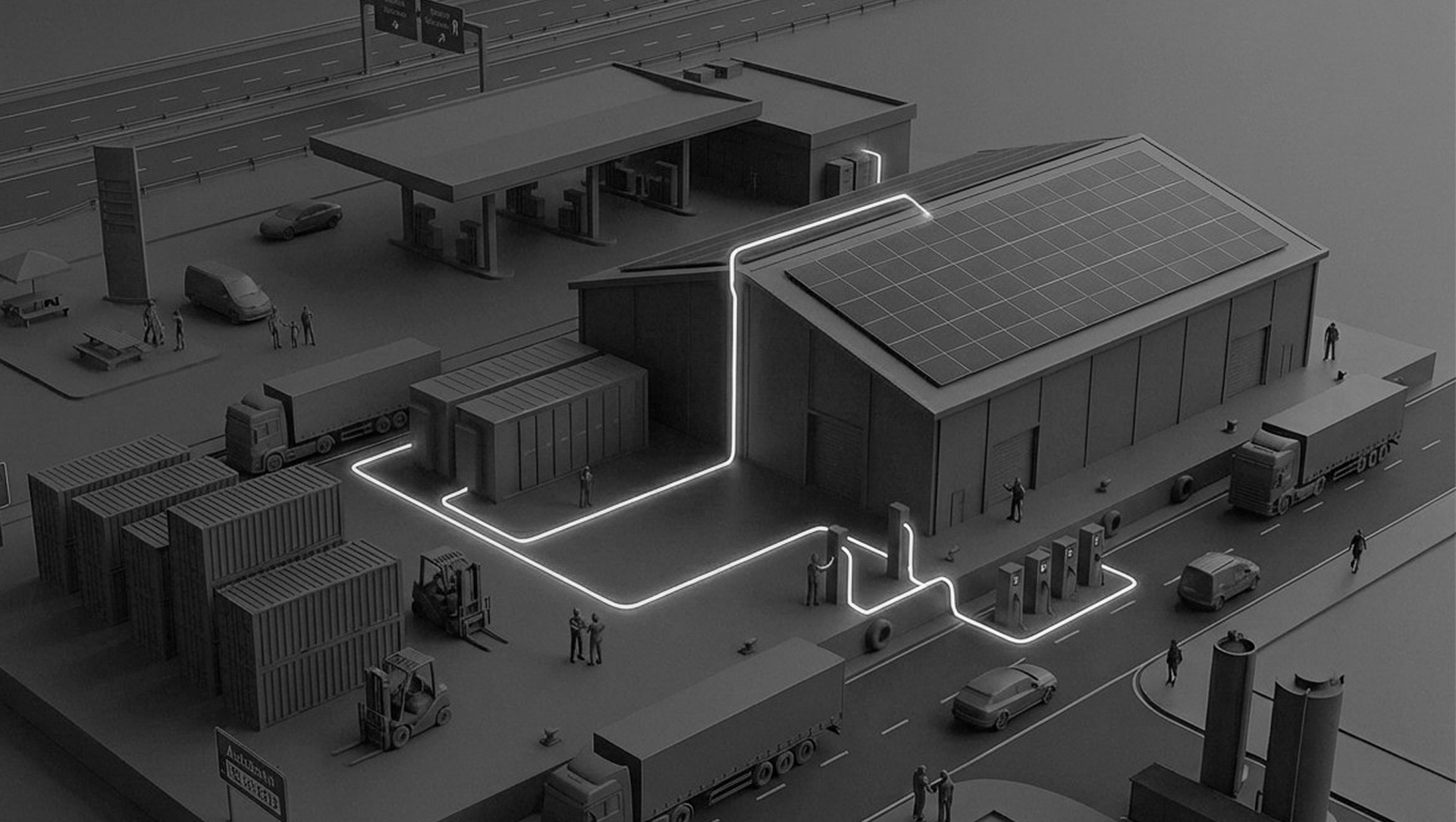 Industrial energy infrastructure with AI-governed power flow